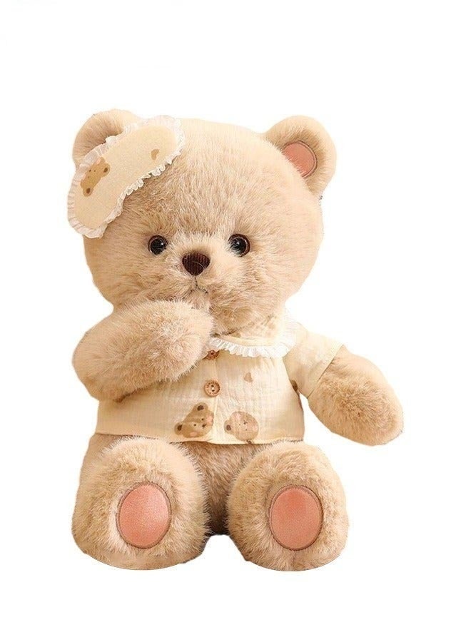 Soft 40cm Plush Bear Toy, Durable Fuzzy Stuffed Animal With Eyepatch, Perfect Bedtime Buddy For Children, Great Present For Kids And Grown-Ups - Image 4